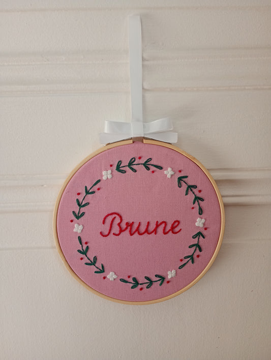 Couronne de fleurs Brune